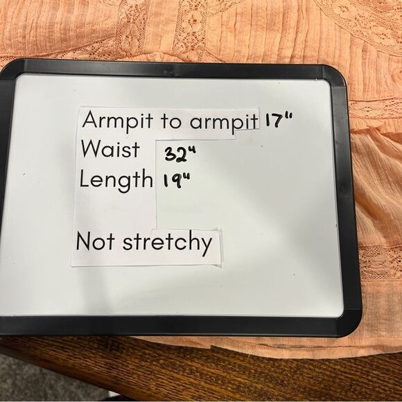 American Eagle salmon color lace crop‎ top size XXS - Picture 8 of 13